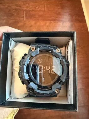 Ativa Black Digital Rugged Sports Watch 53mm